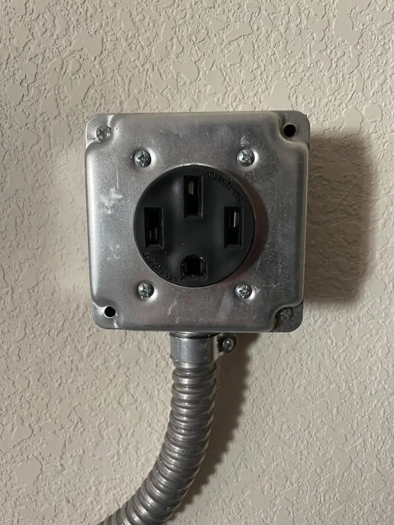 NEMA 14-50 outlet installed for Electrical Panel Upgrade in De Soto
